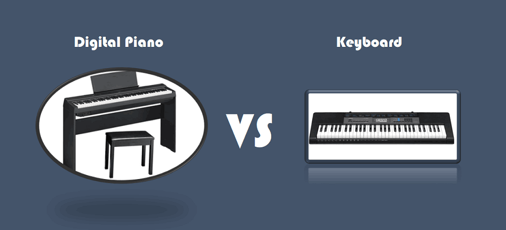 مقایسه تفاوت های بین پیانو دیجیتال و کیبورد