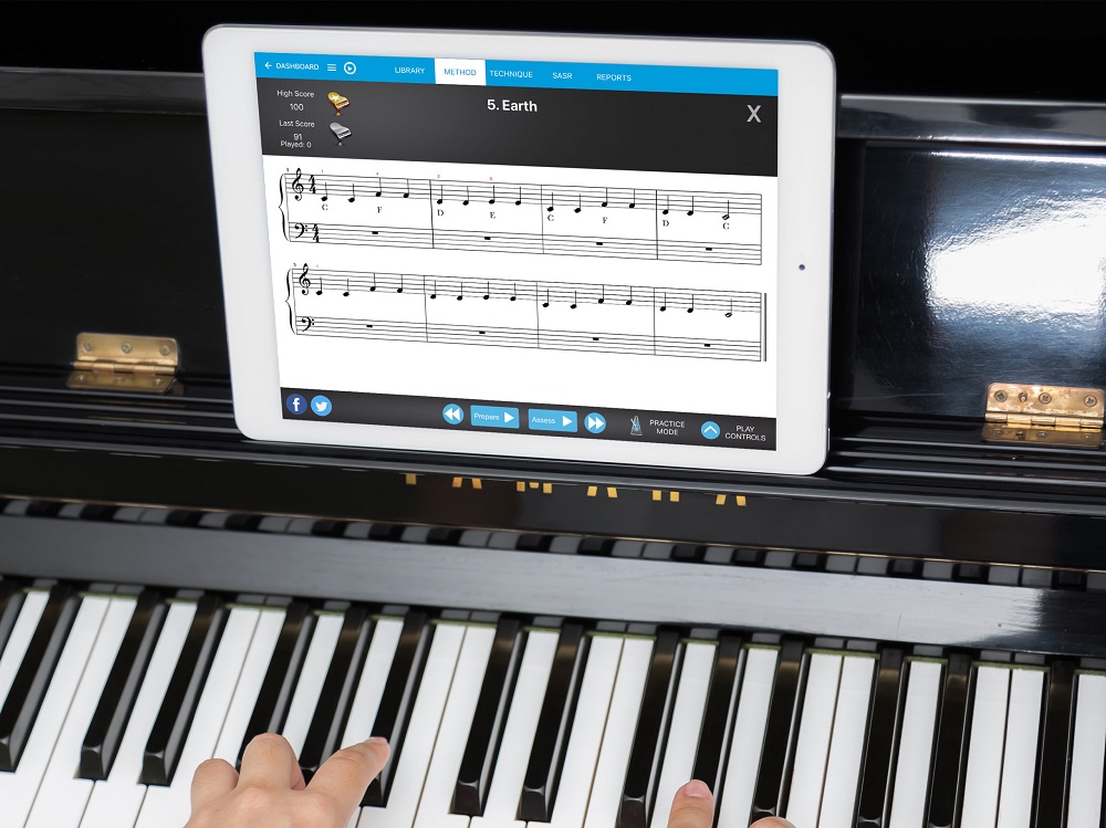برنامه فراگیری پیانو Piano Marvel