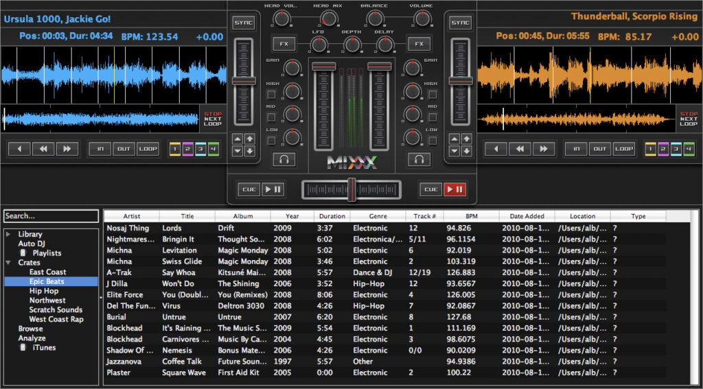 نرم افزار Mixxx Free DJ Software