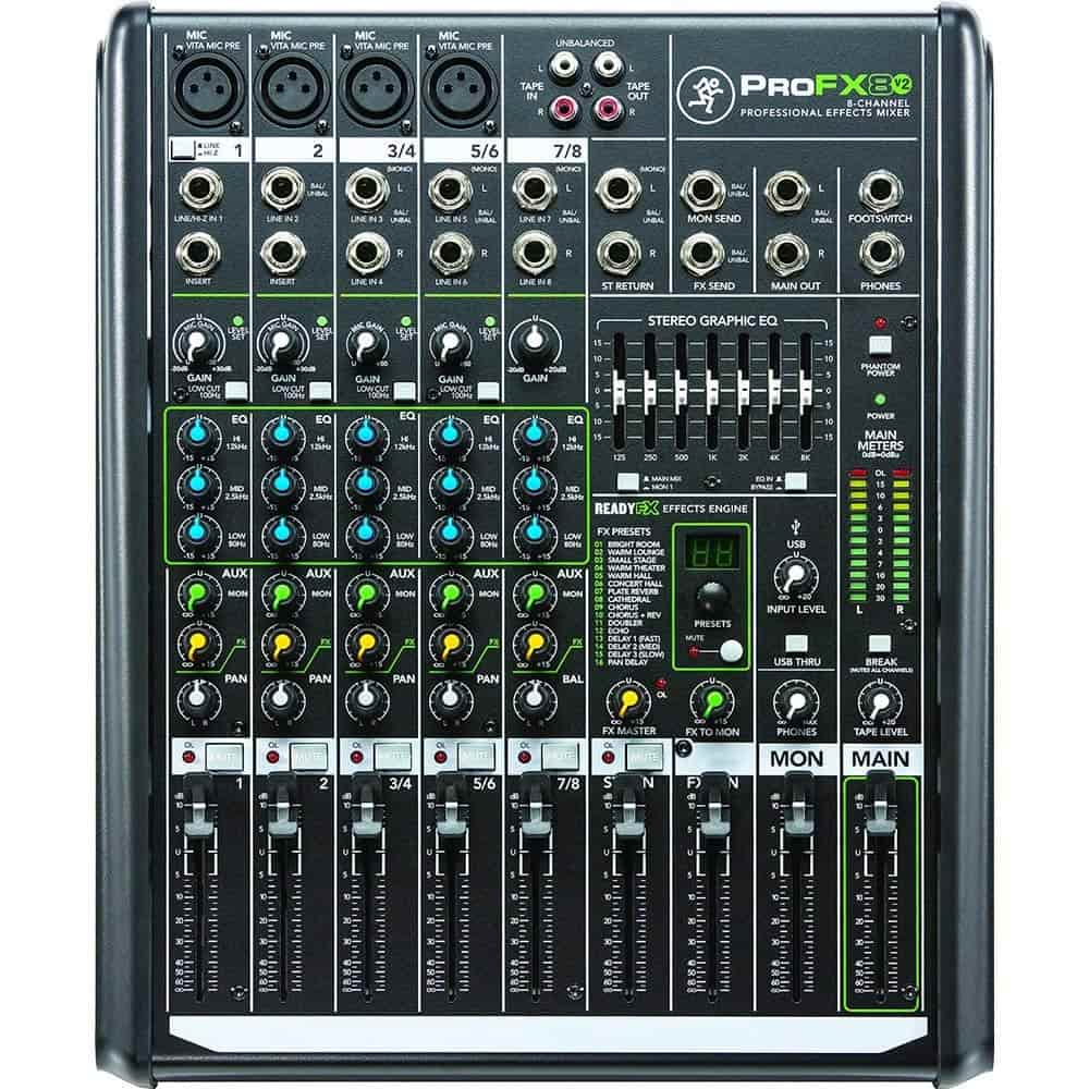    Mackie Profx8v2 8-Channel Compact Mixer