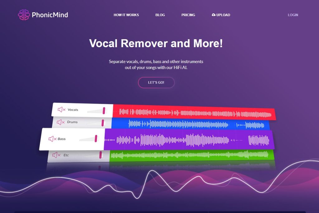 وبسایت Phonic Mind Vocal Remover