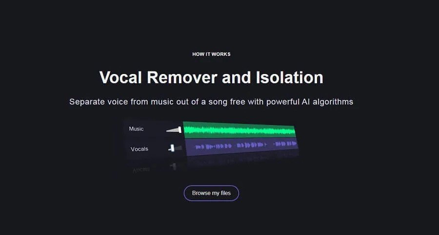 سایت Vocal Remover and Isolation