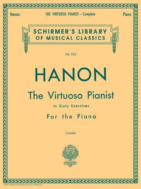Hanon Virtuoso Pianist از کتاب های برتر برای فراگیری پیانو