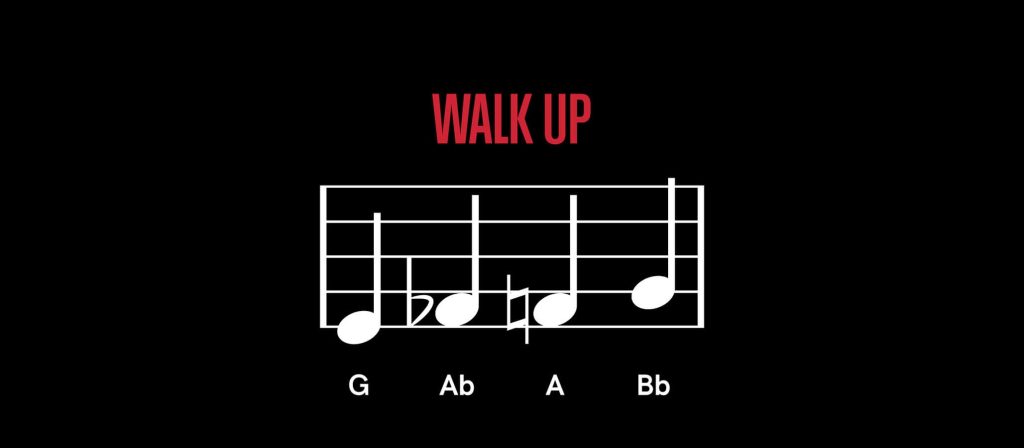 نحوه نواختن Walking Bass Line (walk up)