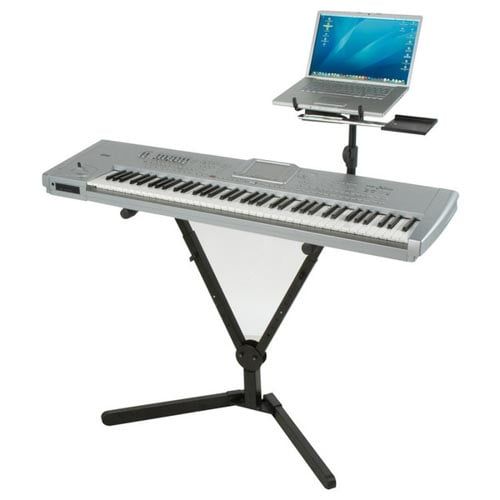 midi keyboard and laptop stand