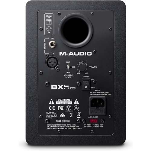 m audio bx5 acoustic space