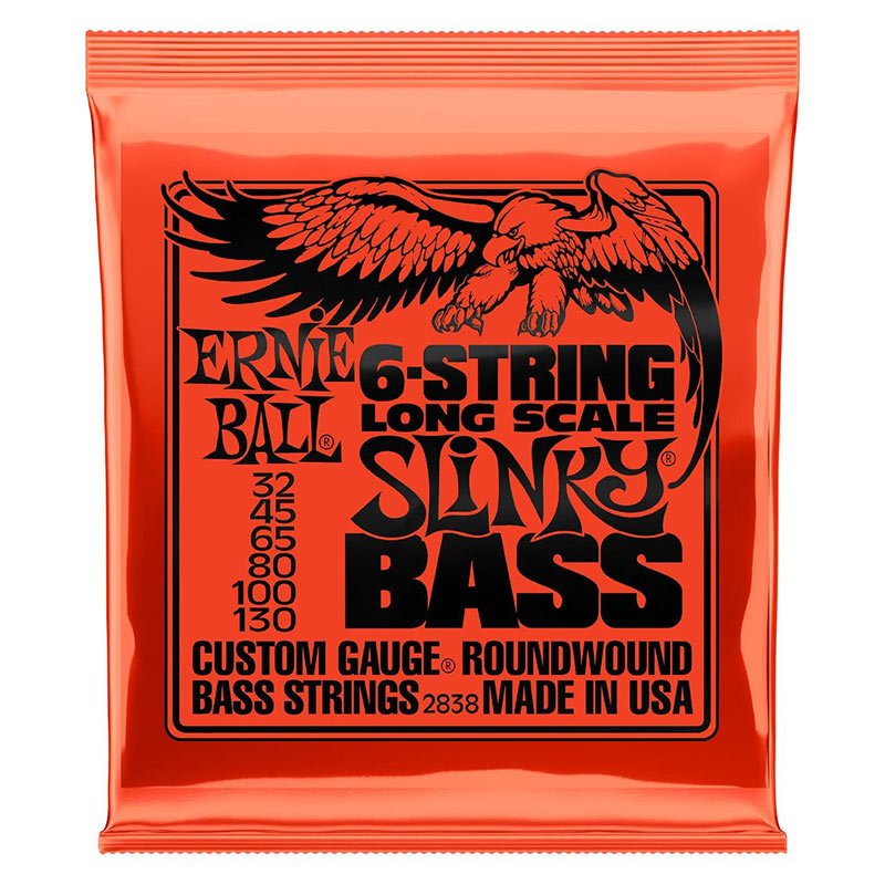 Ernie Ball Long Scale Slinky 6-String Bass 32-130 - 2838