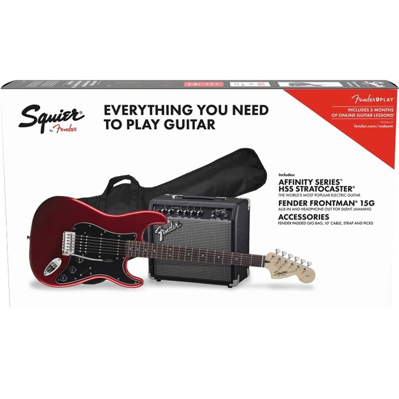 squier affinity series stratocaster hss pack