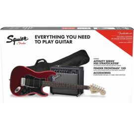 Fender Squier Affinity Strat HSS Pack-Candy Apple Red With Amp پکیج گیتار الکتریک