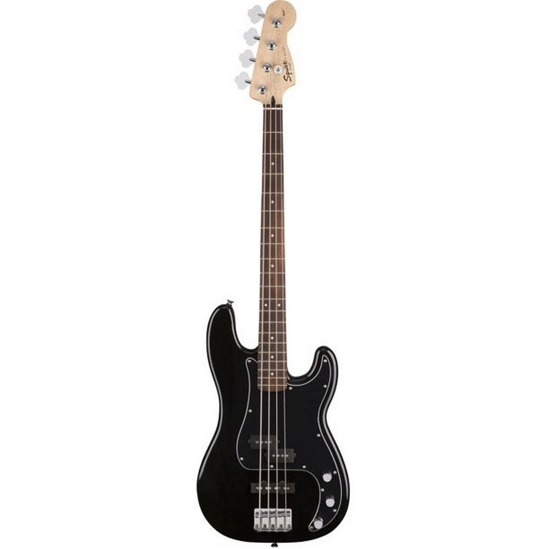 squier black bass