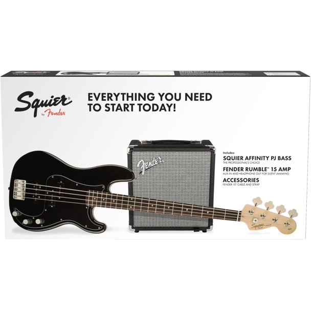 SQUIER AFFINITY PRECISION PJ PACK - Black