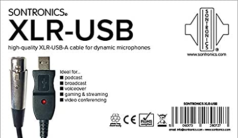 sontronics-xlr-to-usb-microphone-cable-sazkala-سازکالا