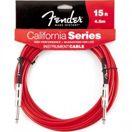 fender-california-instrument-cable-candy-apple-red-15ft-4-5m-کابل