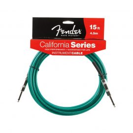 fender-california-instrument-cable-surf-green-15ft-4-5m-کابل