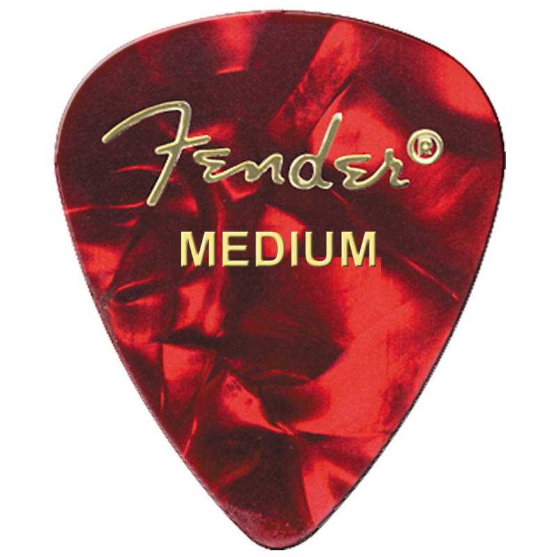 Fender Celluloid Picks 351 Red Moto medium 12Pack