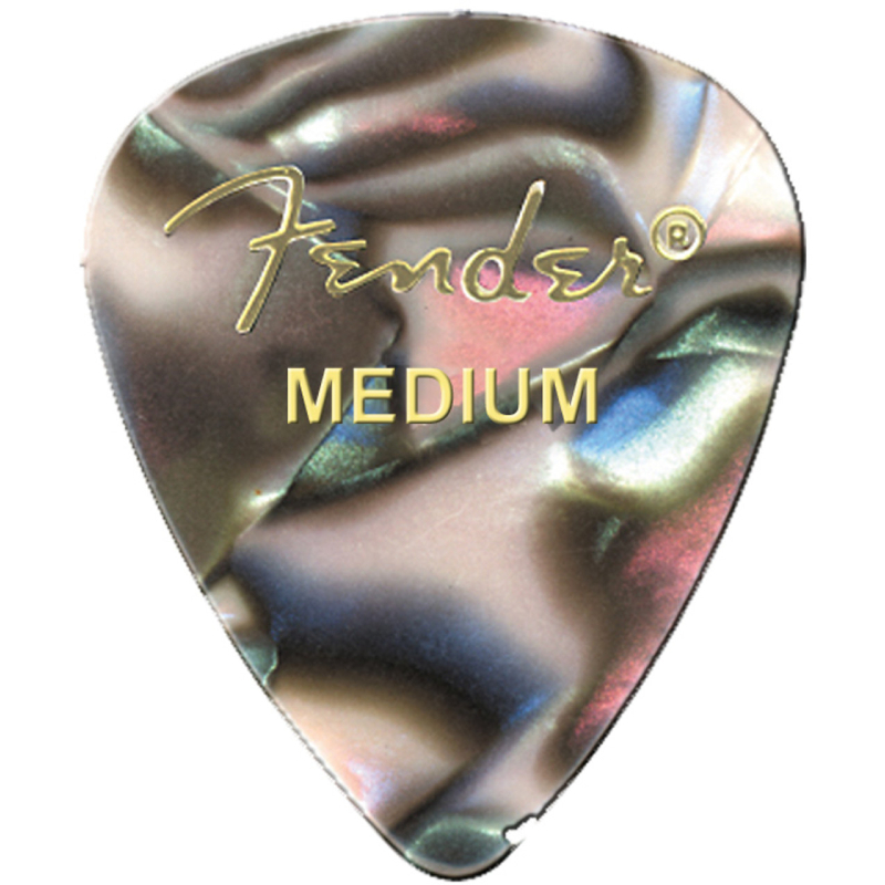 Fender Celluloid Picks 351 Abalone Med 12 Pack