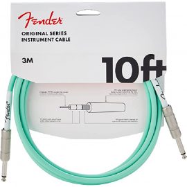 fender-original-series-instrument-cable-surf-green-10ft-3m-کابل