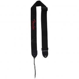 fender-black-poly-strap-red-logo-خرید