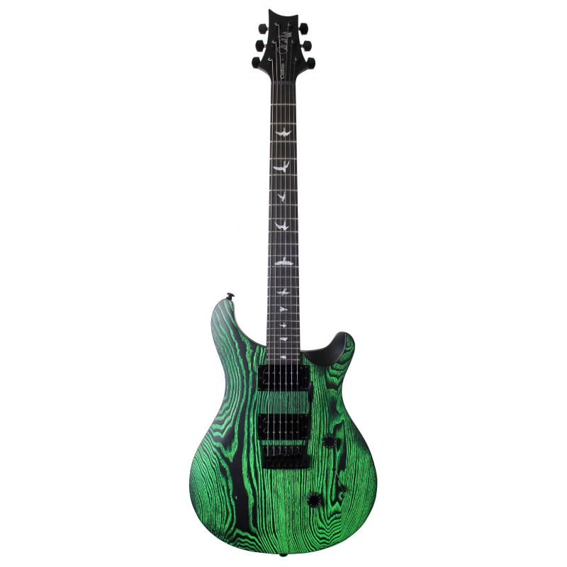 PRS SE CUSTOM 24 ASH SANDBLASTED - EMERALD