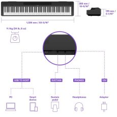 پیانو دیجیتال Yamaha P143