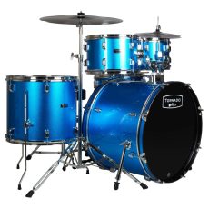 Mapex Tornado Studio Full Drum Kit - Blue Candy Paper