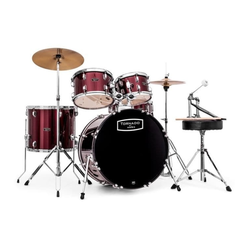 Mapex Tornado Studio Full Drum Kit - Burgundy