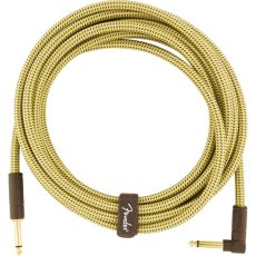 Fender Deluxe Series Instrument Cable Straight/Angle 15' Tweed - 990820086