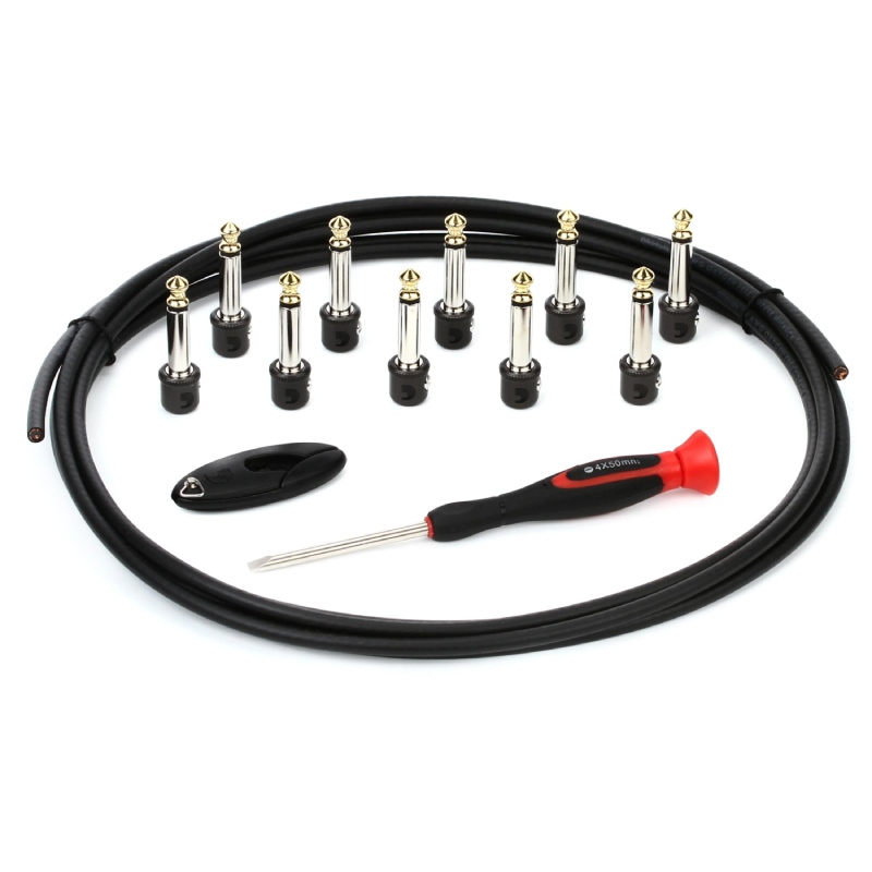 Daddario Pedalboard Cable Kit - 10-foot - Mini Connectors - PW-MGPKIT-10