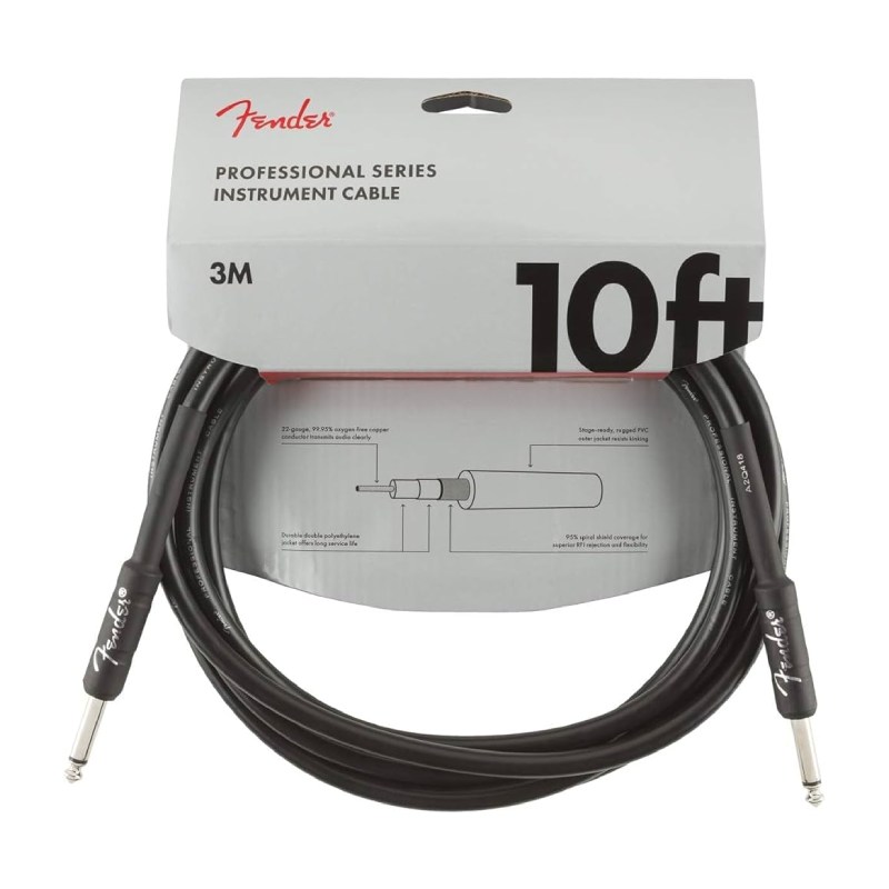 Fender Professional Series Instrument Cable 10 Ft - 990820024