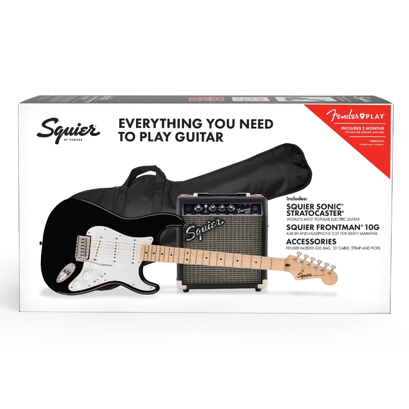 Squier Sonic Stratocaster Pack - Black