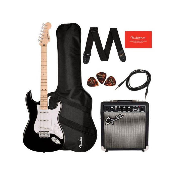 Squier Sonic Stratocaster Pack - Black خرید پکیج