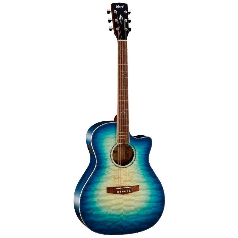 Cort GA-QF - Coral Blue Burst