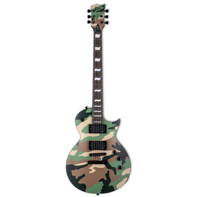 LTD Deluxe EC-1000 – Woodland Camo Satin