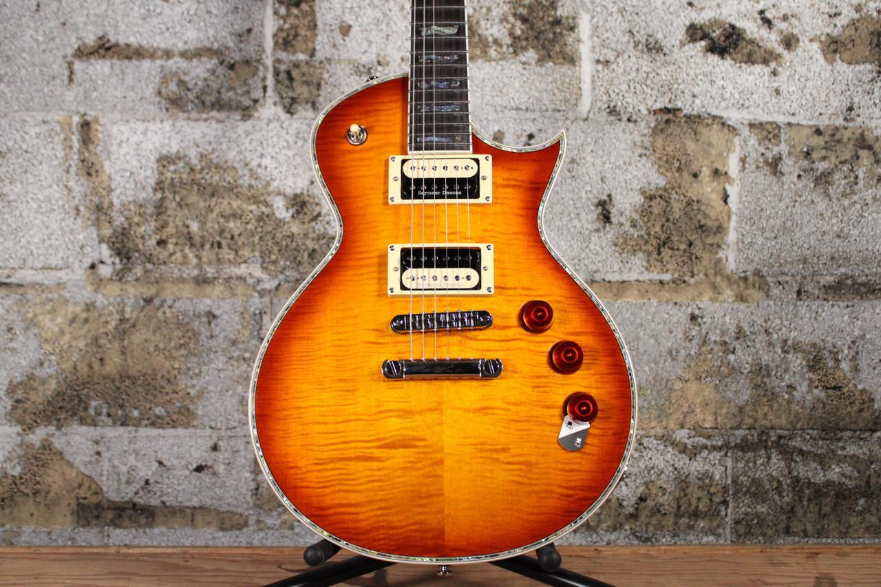 esp-ltd-ec-1000-amber-sunburst-گیتار