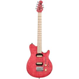 Music-Man-Sterling-Axis-Flame-Maple-Stain-Pink-Front