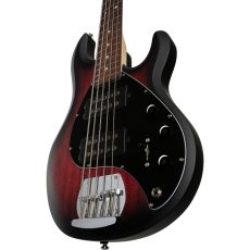 Music Man Sterling StingRay RAY5HH - Ruby Red Burst Satin