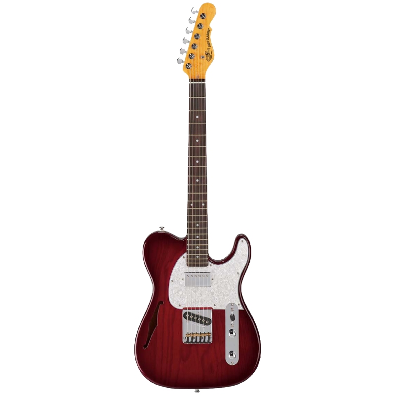 G&L Tribute ASAT Classic Bluesboy Semi Hollow RW - Red Burst