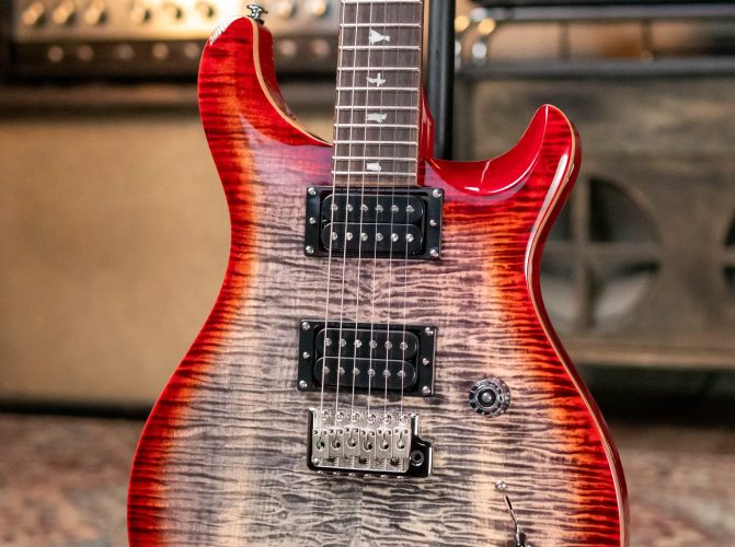 prs-se-custom-24-charcoal-cherry-burst-سازکالا