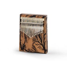 کالیمبا ذوزنقه بلوط سوخته کاری