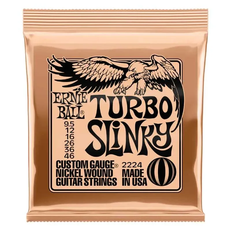 Ernie Ball Turbo Slinky Electric Guitar Strings - 9.5-46 - 2224