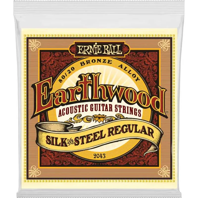 Ernie Ball Earthwood 80/20 Bronze Silk and Steel Acoustic Guitar Strings - 13-56 - 2043