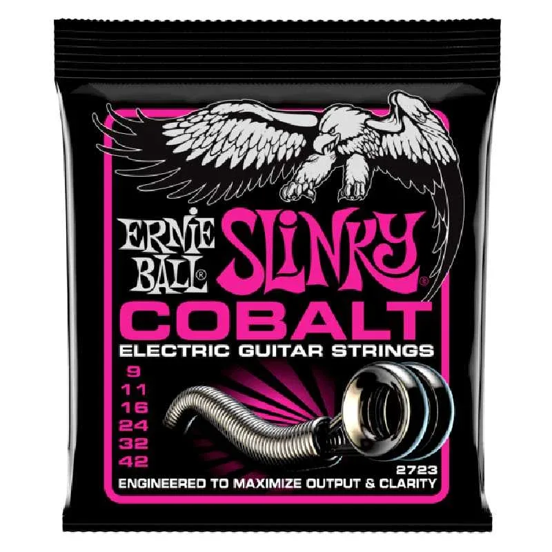 Ernie Ball Cobalt Super Slinky Elecric Guitar Strings - 9-42 - 2723