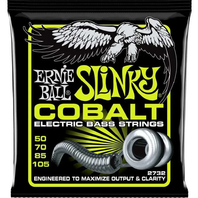 Ernie Ball Cobalt Regular Slinky Electric Bass Guitar Strings - 50-105 - 2732