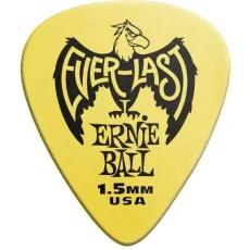 Ernie ball Everlast Guitar 1.5mm Yellow Picks Plectrums - Pack 12 Qty - 9195