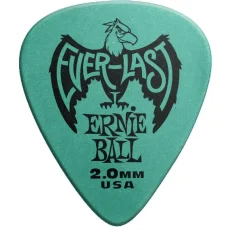 Ernie ball Everlast Guitar 2mm Teal Picks Plectrums - Pack 12 Qty - 9196