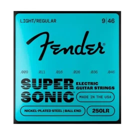 Fender Super 250 Nickel-Plated Steel Electric Guitar Strings Light Regular Gauge 009-046 Model 250LR Model - 0730250404