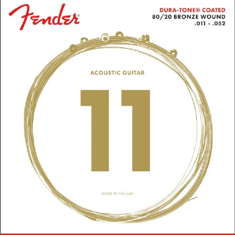 Fender Duratone Coated Acoustic Guitar Strings 11-52 - 0730880003