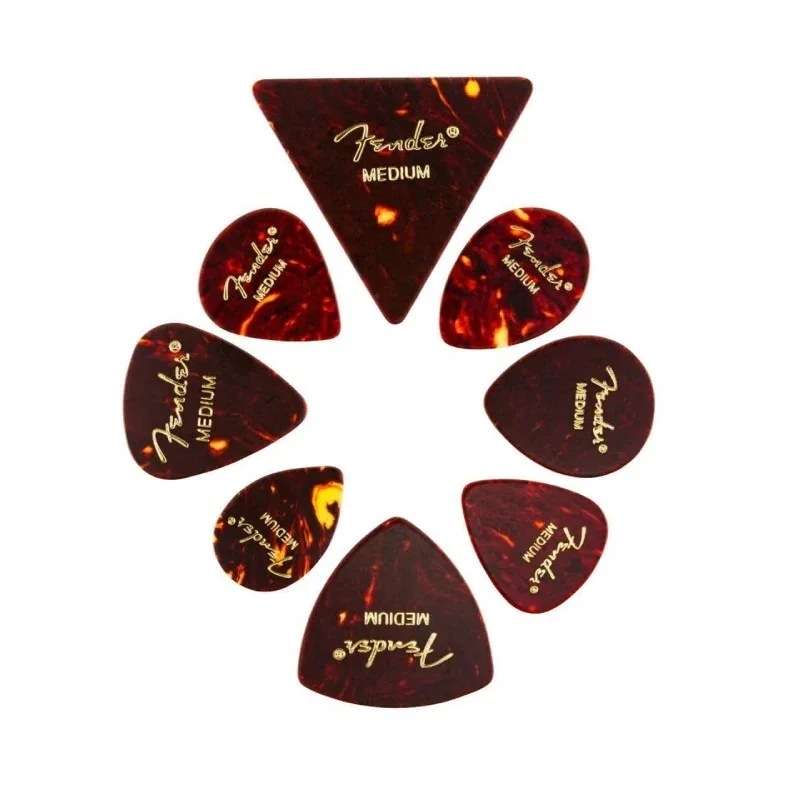 Fender Celluloid Medley All Shapes 8-Pack Guitar Picks - Medium - 0980200300